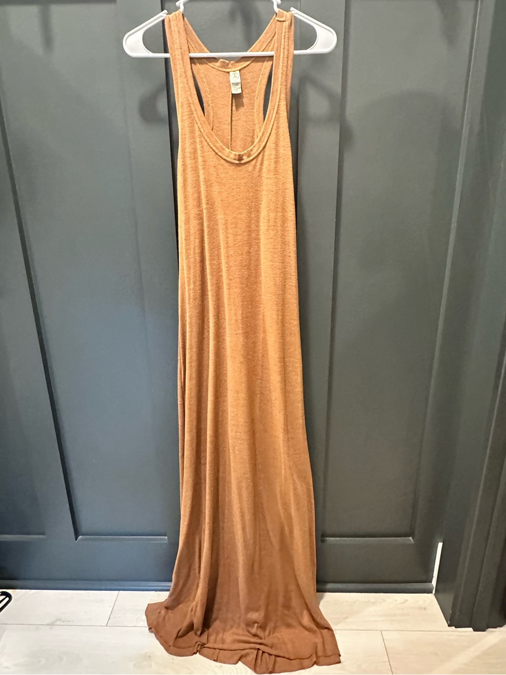 Alternative Racerback Maxi Dress in Rust